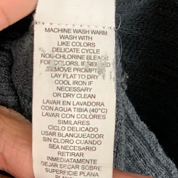 KENSIE | Vintage Gray Batwing Casual Knit Sweater - Picture 5 of 7